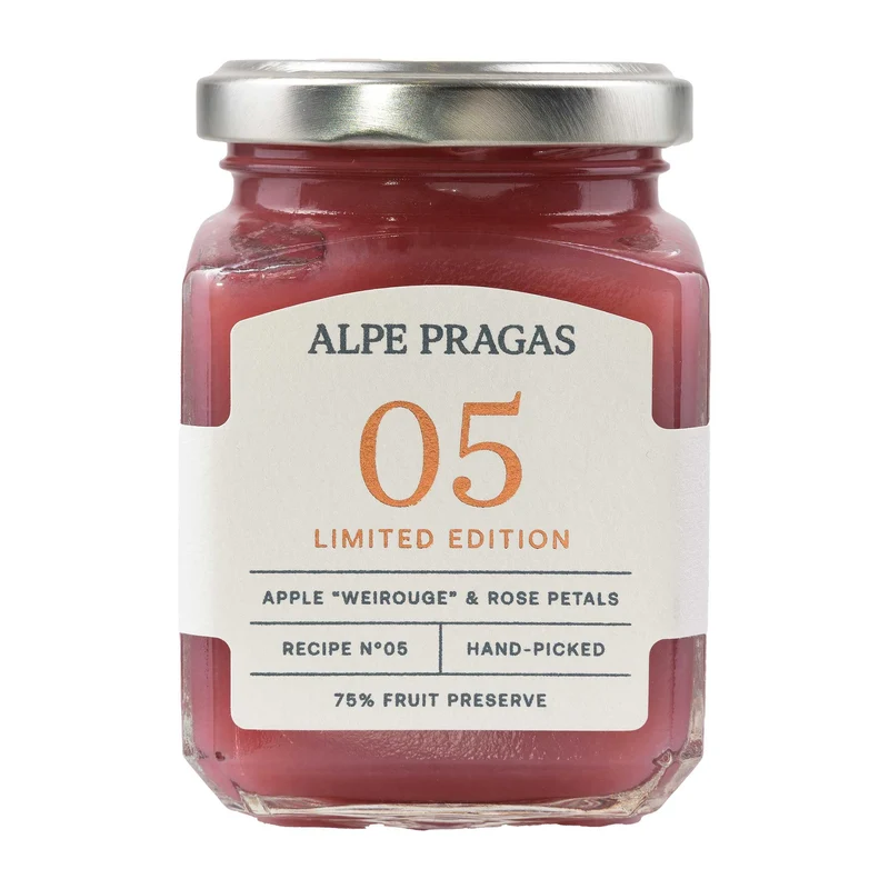 Weirouge Apfel mit Rose – Fruchtaufstrich
