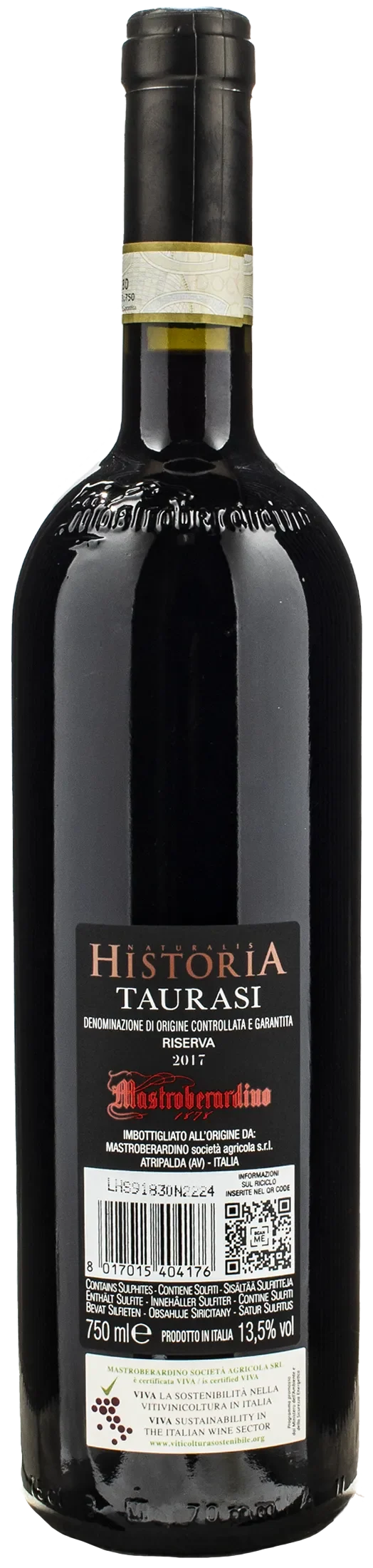 Mastroberardino Naturalis Historia Taurasi Riserva 2017