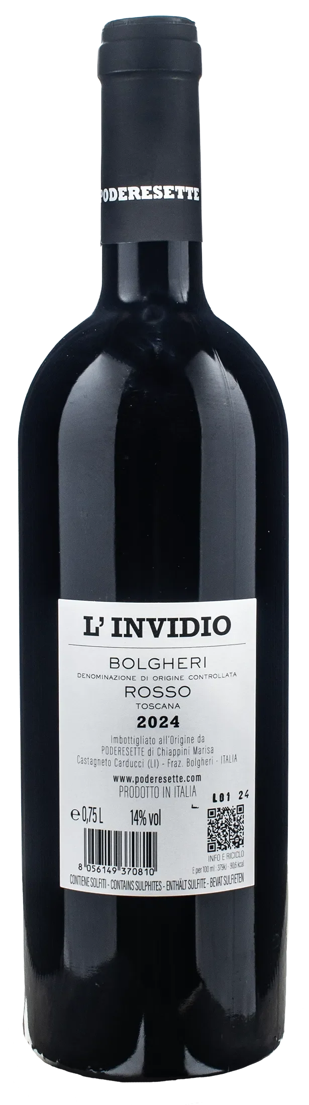 Podere Sette Bolgheri Rosso L'Invidio 2024