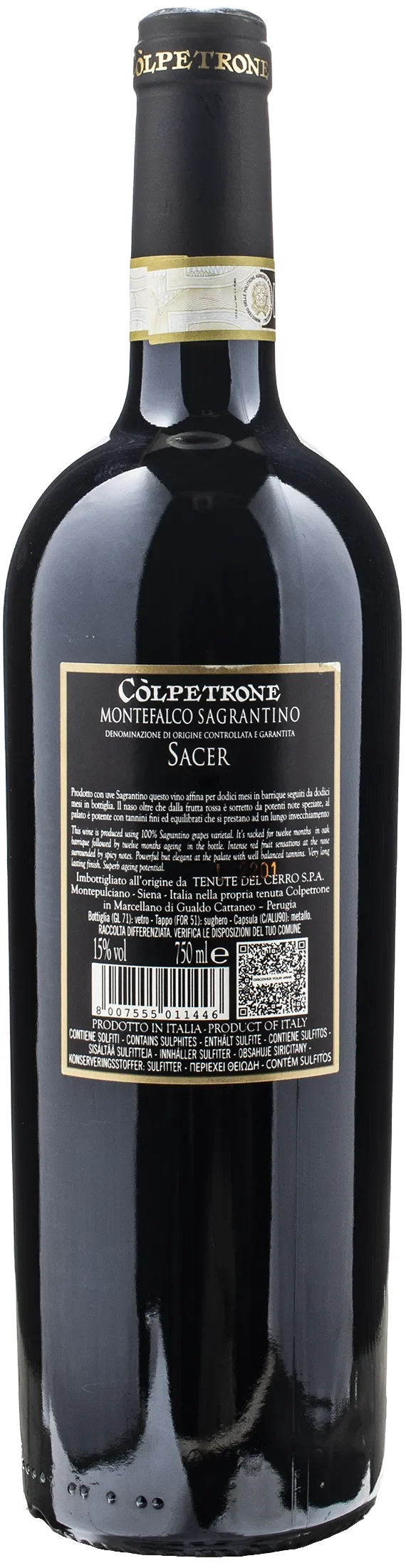 Colpetrone Sagrantino di Montefalco Sacer 2011