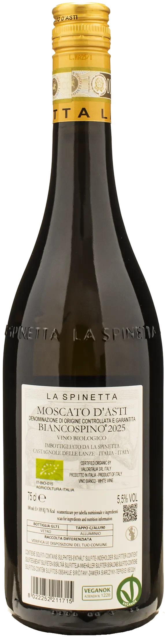 La Spinetta Moscato d'Asti Biancospino Tappo Stelvin 2025