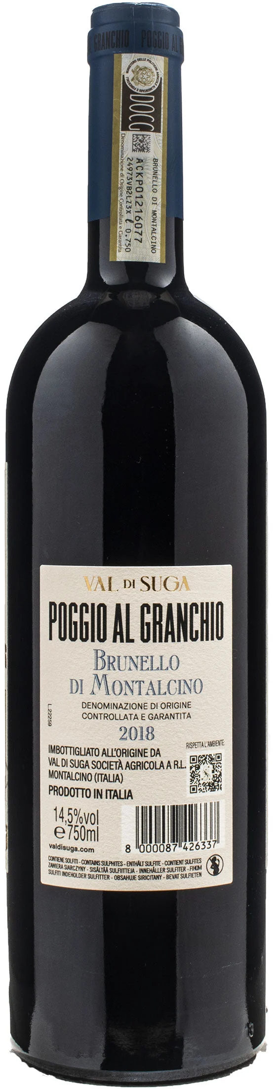 Val di Suga Brunello di Montalcino Poggio al Granchio 2018