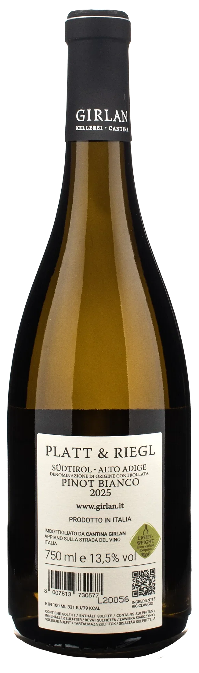 Girlan Pinot Bianco Platt & Riegl 2025