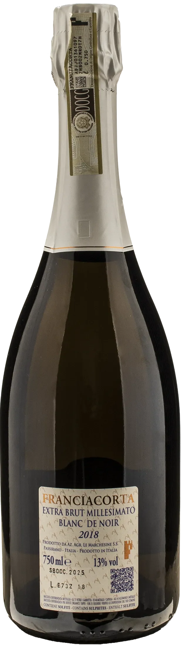 Le Marchesine Franciacorta Blanc de Noirs Nodens Extra Brut 2018