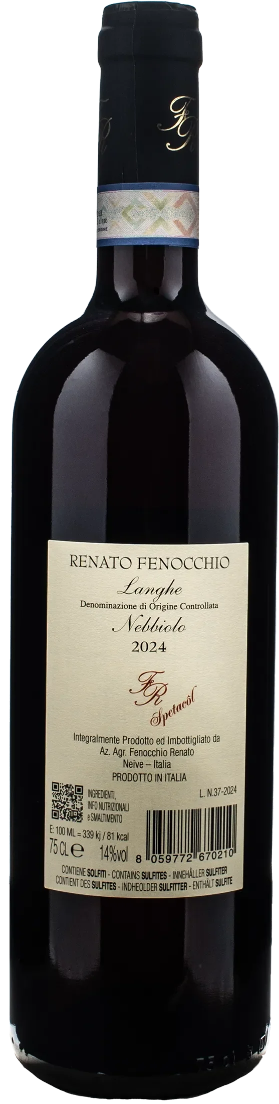 Renato Fenocchio Langhe Nebbiolo FR Spetacol 2024
