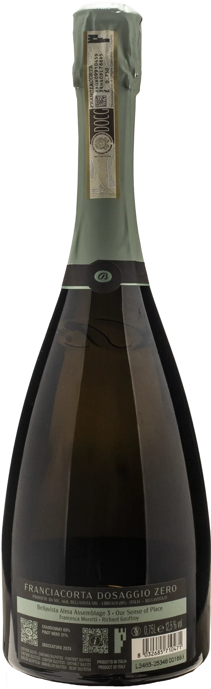 Bellavista Franciacorta Alma Non Dosato Assemblage 3