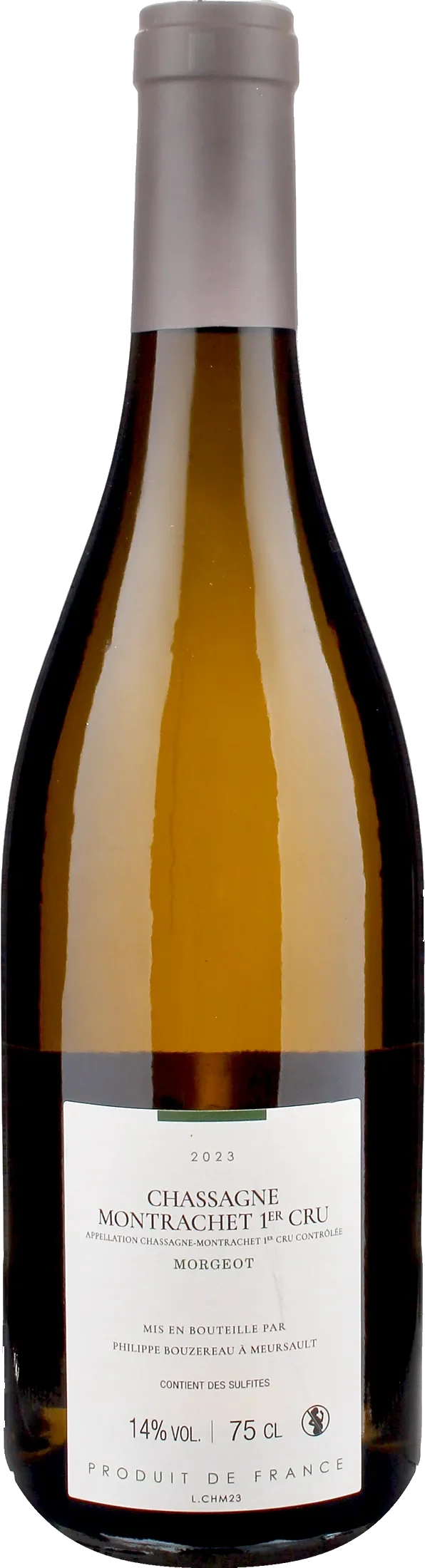 Philippe Bouzereau Chassagne Montrachet 1er Cru Abbaye de Morgeot 2023
