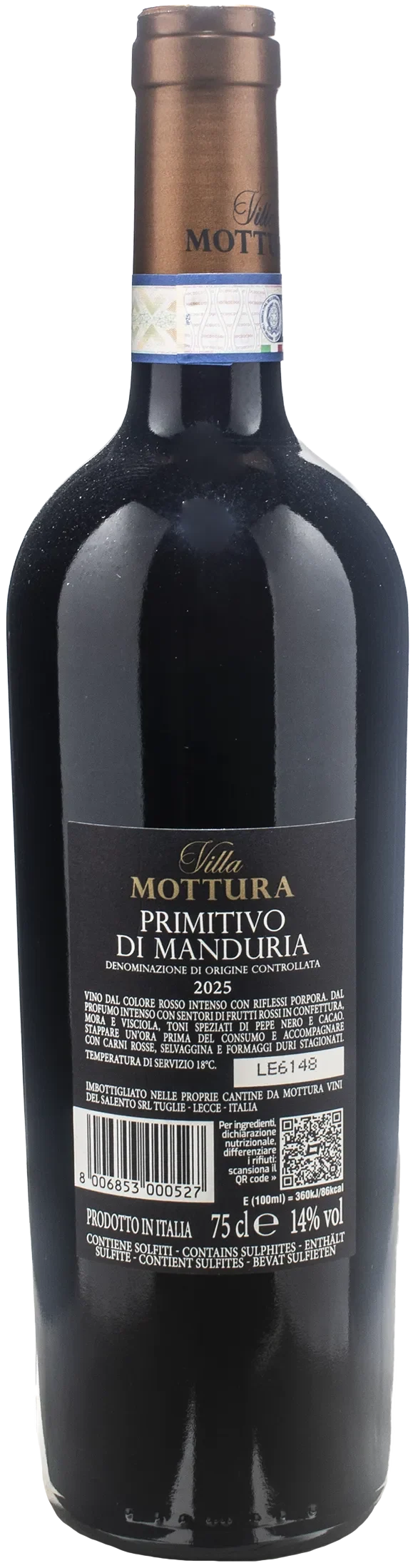 Villa Mottura Primitivo di Manduria 2025