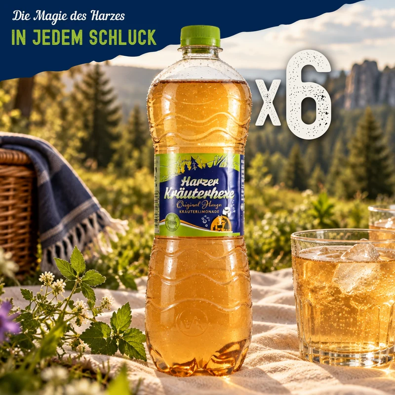 Harzer Kräuterhexe Limonade (6 x 0,75L) EINWEG