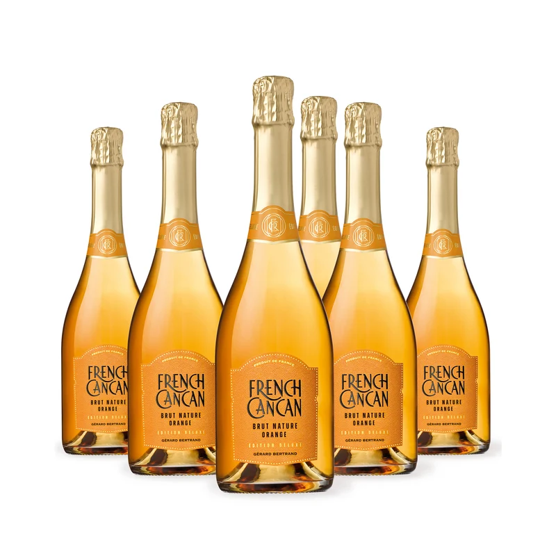 French Cancan Brut Orange Bio Vin de France – Non millésimé – Lot 6 bouteilles 75cl vin orange