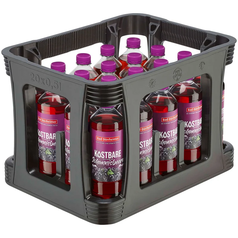 Bad Dürrheimer Kostbare Schwarze Johannisbeere PET 20x 0,5 Liter (EINWEG)
