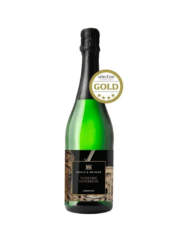 König & Krieger - Riesling Mousseux - alkoholfreier Sekt-Genuss
