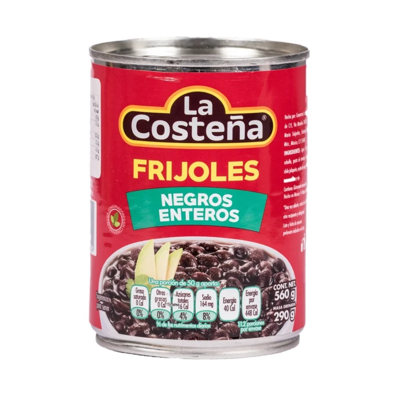 La Costeña Frijoles Negros Enteros schwarze Bohnen 0,29kg***09.+12.2025***