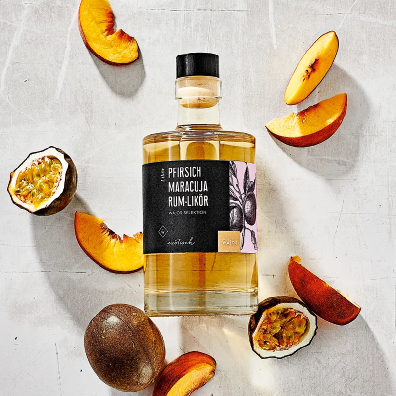 Pfirsich-Maracuja Rum-Likör