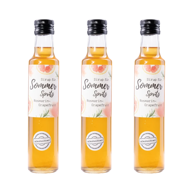 Sommer Spritz Sirup Rosmarin-Grapefruit