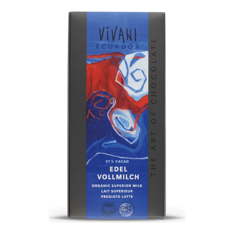 Schokolade Vivani Edel-Vollmilch 37% Cacao