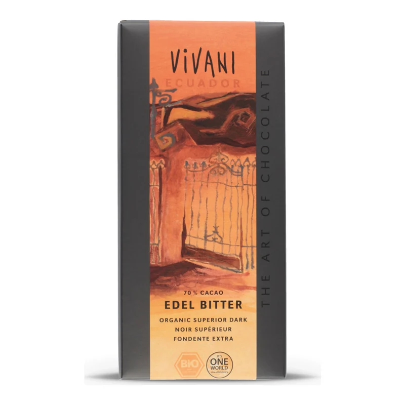 Schokolade Vivani Edel Bitter 70% Cacao