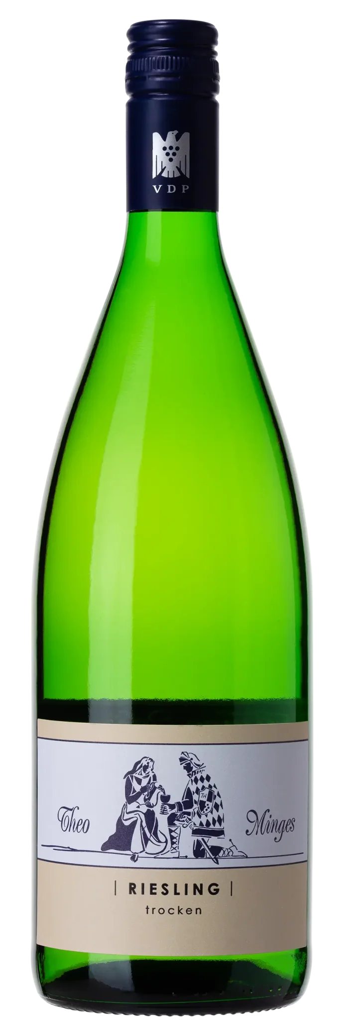 Theo Minges Riesling QbA Literflasche trocken Bio