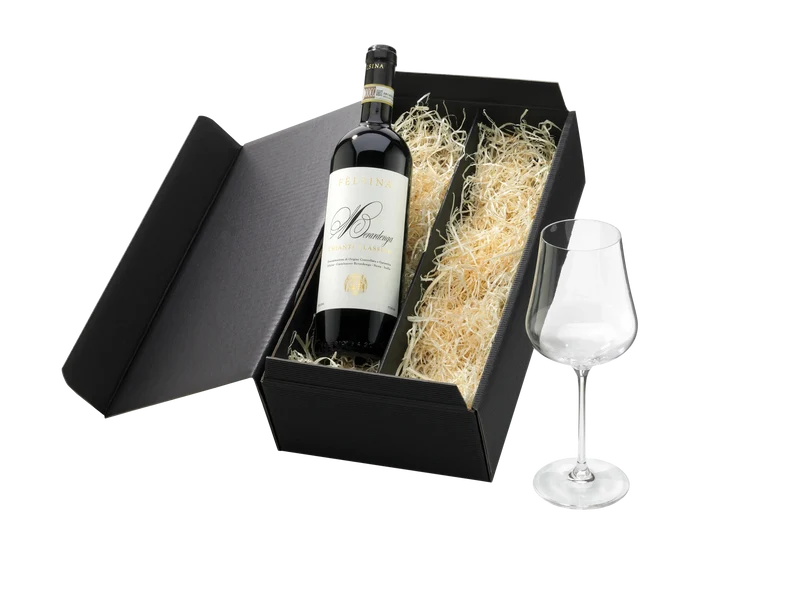 Geschenk "Wein und Glas"