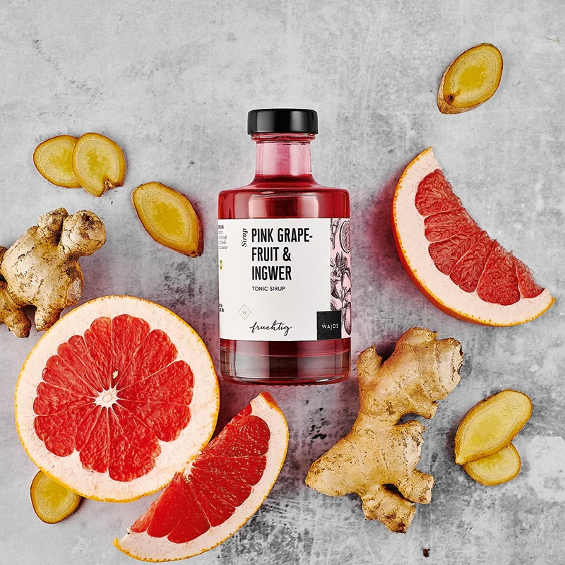 Pink Grapefruit & Ingwer - Tonic Sirup