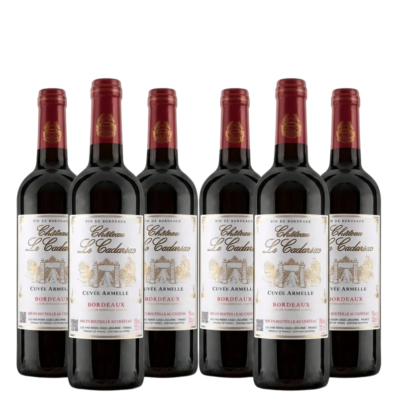 6x Bordeaux Château Le Cadarsac