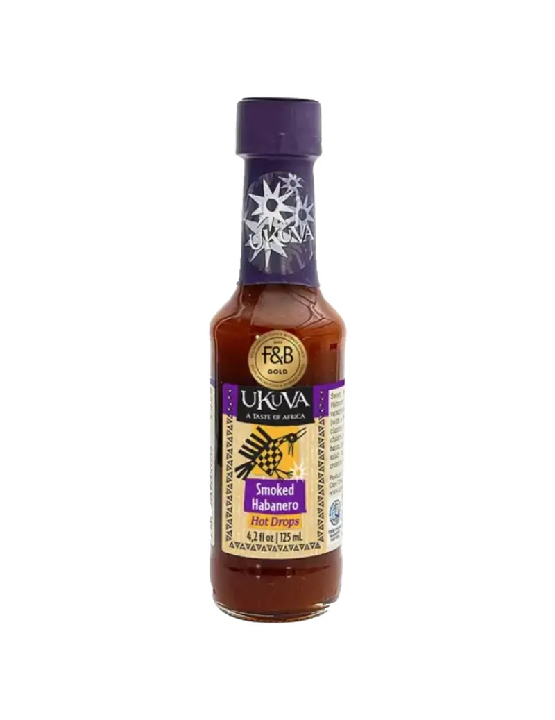 Ukuva Hot Drops Smoked Habanero Sauce 12.5 cl - MHD Jan. 2028