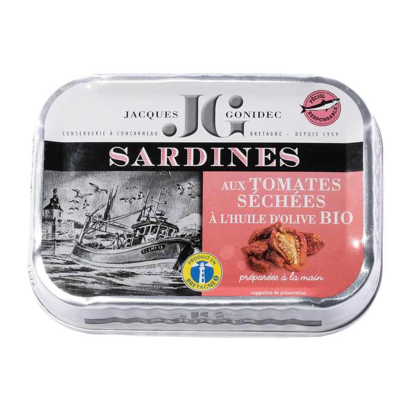 Sardinen mit getrockneten Tomaten