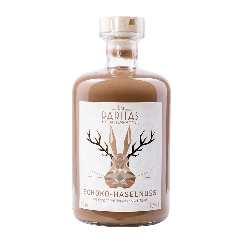 Raritas – Schoko-Haselnuss Likör
