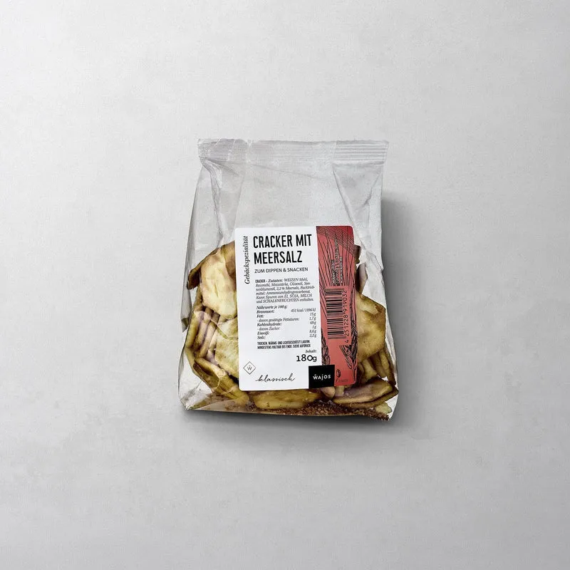Cracker mit Meersalz