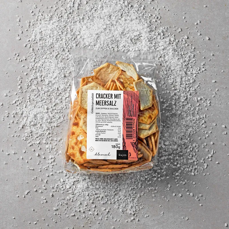 Cracker mit Meersalz