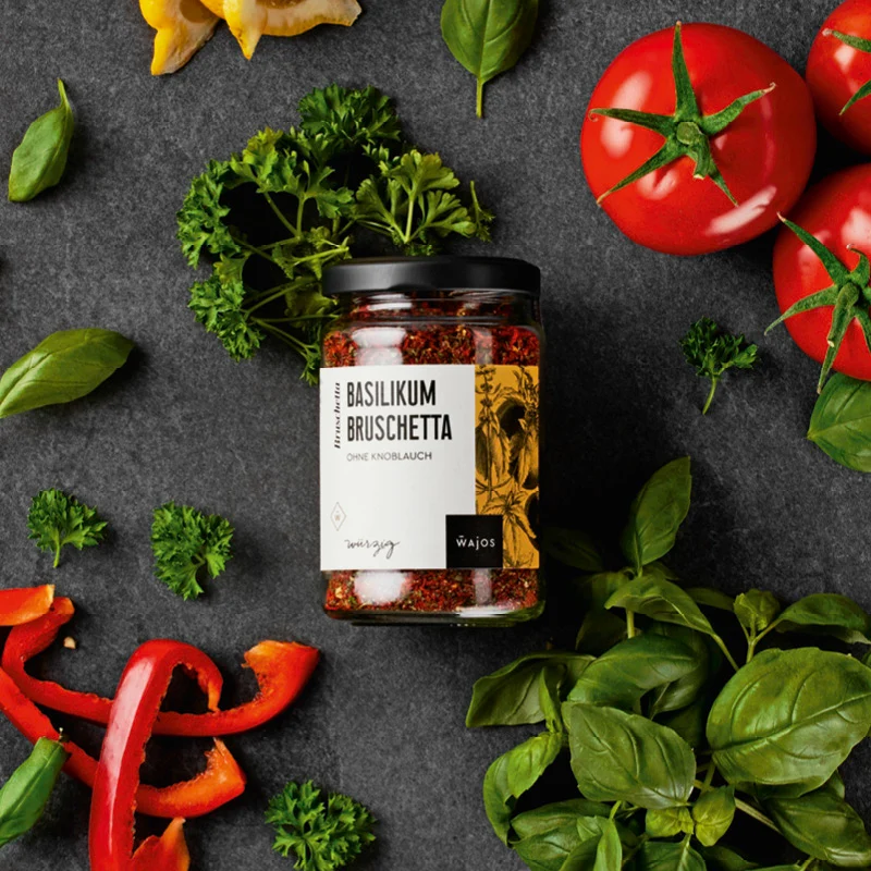 Basilikum Bruschetta