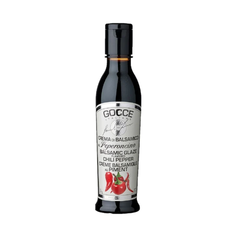 Gocce Crema di Balsamico al Peperoncino dunkle Balsamicocreme mit Chiliaroma 220ml