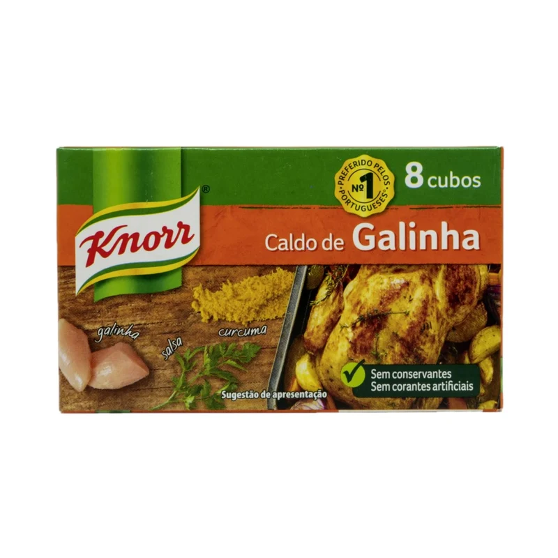 Knorr Caldo de Galinha Hühnerbrühwürfel 80g