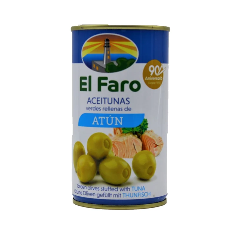 El Faro gefüllte grüne Oliven mit Thunfisch Rellenas de Atun 150g
