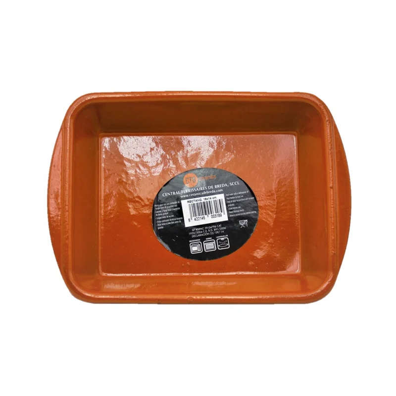 CTB ceramics Fuente Auflaufform Nr. 4 aus Keramik 18 cm x 14 cm / Spanisches Geschirr