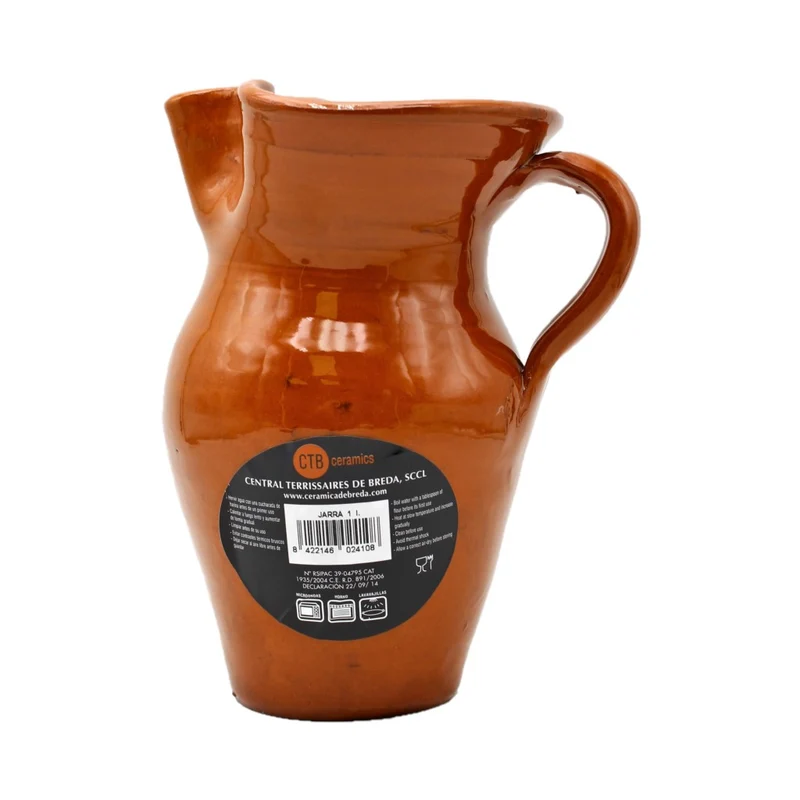 CTB ceramics Jarra Krug aus Keramik 1l
