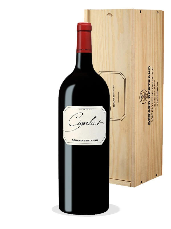 Cigalus IGP Aude Hauterive 2020 – Jeroboam 3L avec Caisse Bois vin rouge