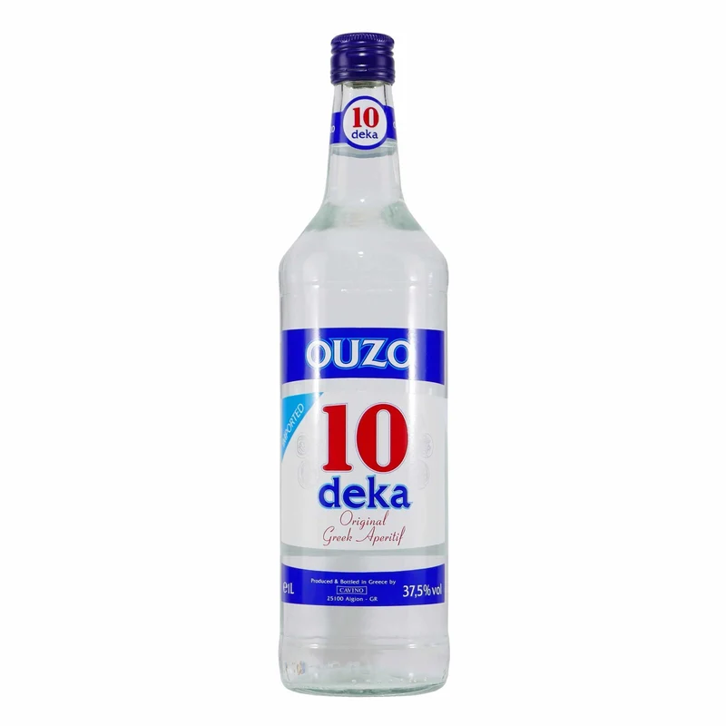 Ouzo Deka 10 mit Geschenk-Holzkiste