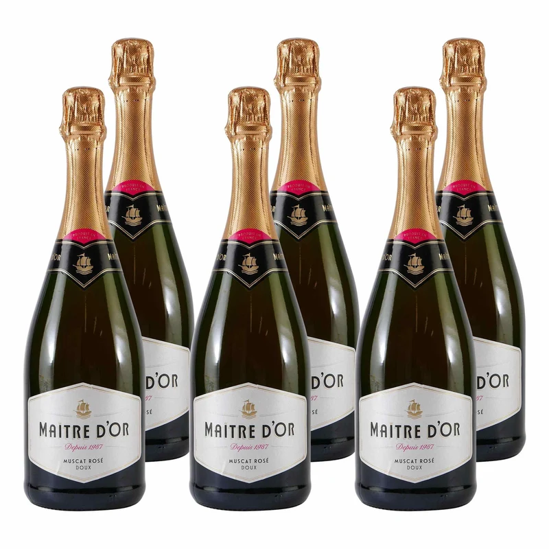 Maitre d´Or Sekt Muscat Rosé -doux- (6 x 0,75L)