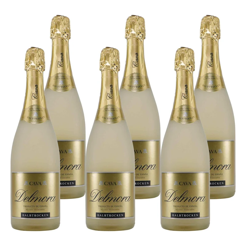 Cava Delmora Sekt -halbtrocken- (6 x 0,75L)