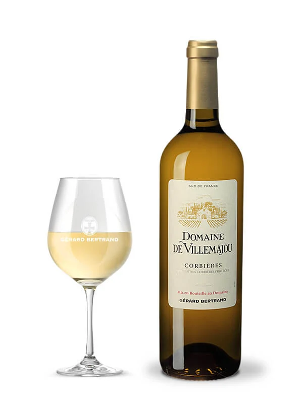 Domaine de Villemajou AOP Corbières 2023 – Lot 6 bouteilles 75cl vin blanc