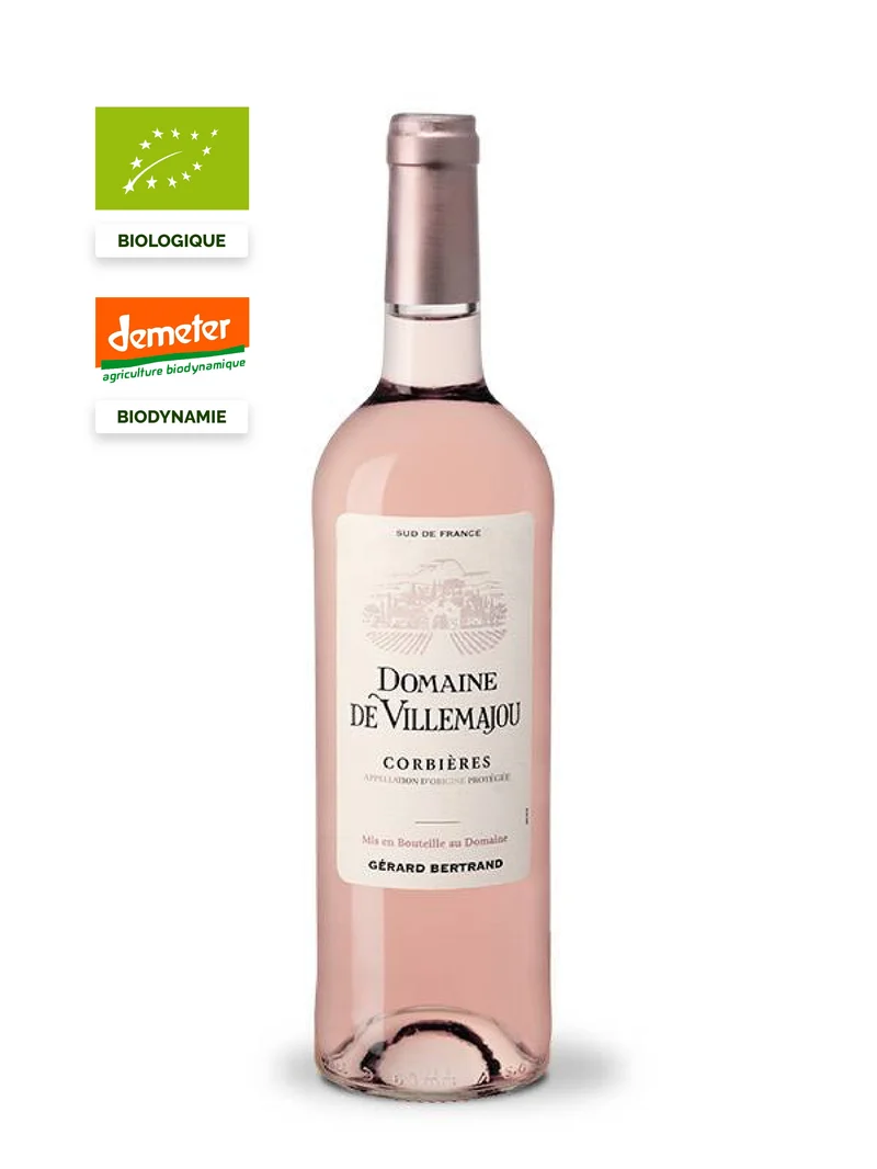 Domaine de Villemajou AOP Corbières 2025 – lot 6 bouteilles 75cl vin rosé