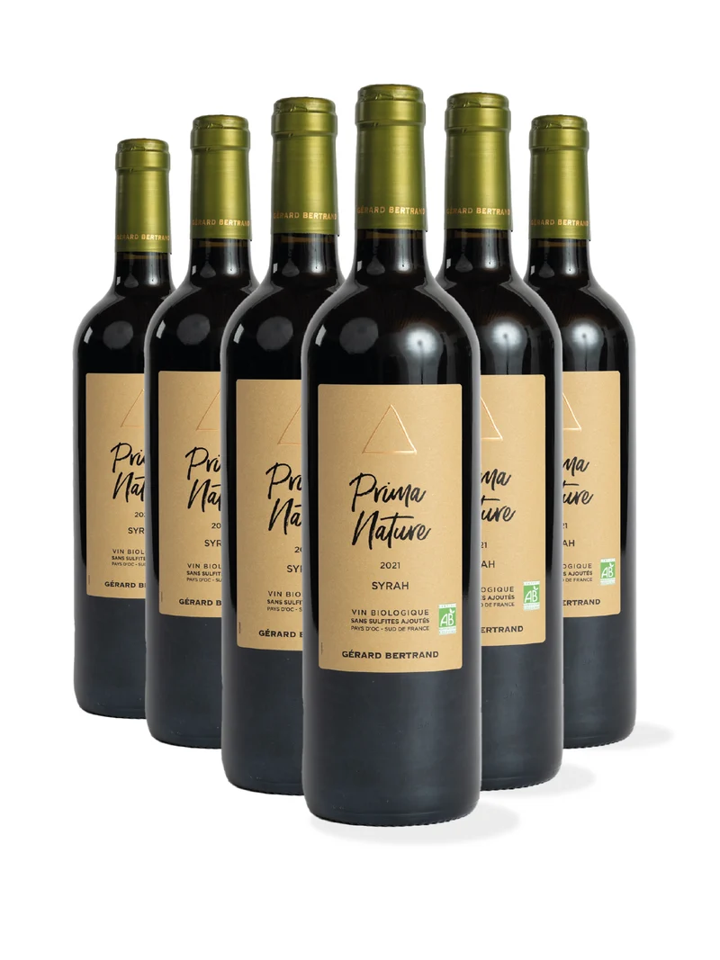 Prima Nature Syrah rouge IGP Pays d'Oc 2025 – Lot 6 Bouteilles 75cl vin rouge