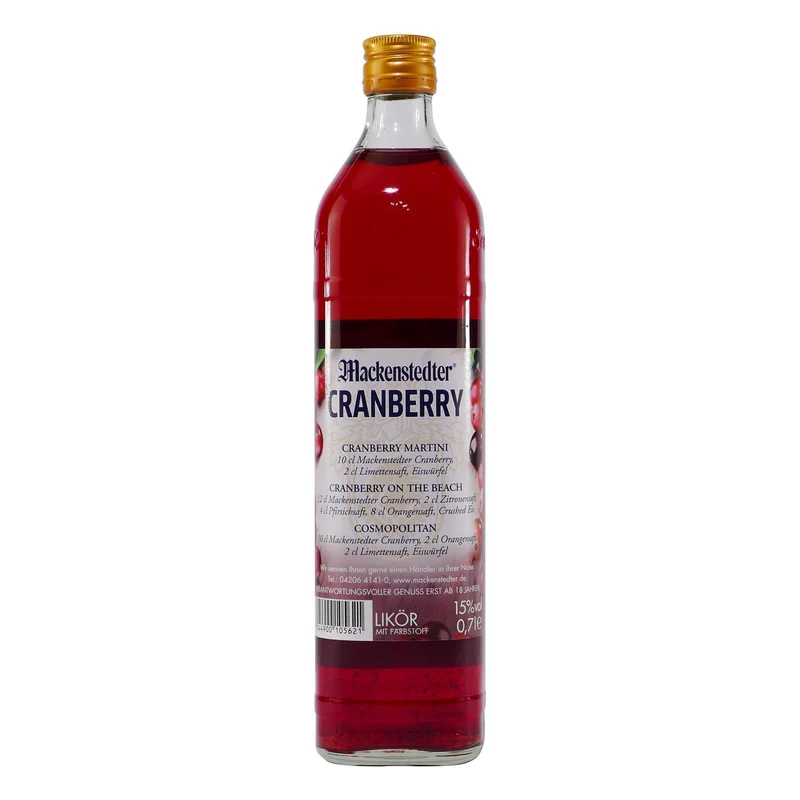 Mackenstedter Cranberry Likör (6 x 0,7L)