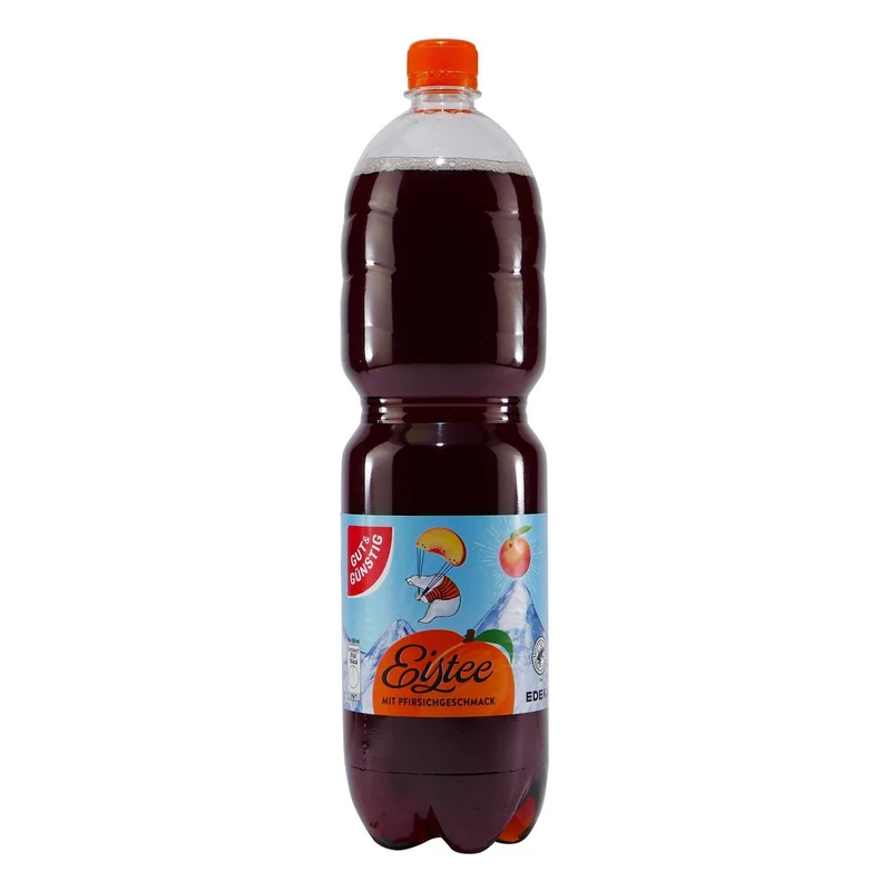 Gut & Günstig Eistee Pfirsich (6 x 1,5L) EINWEG