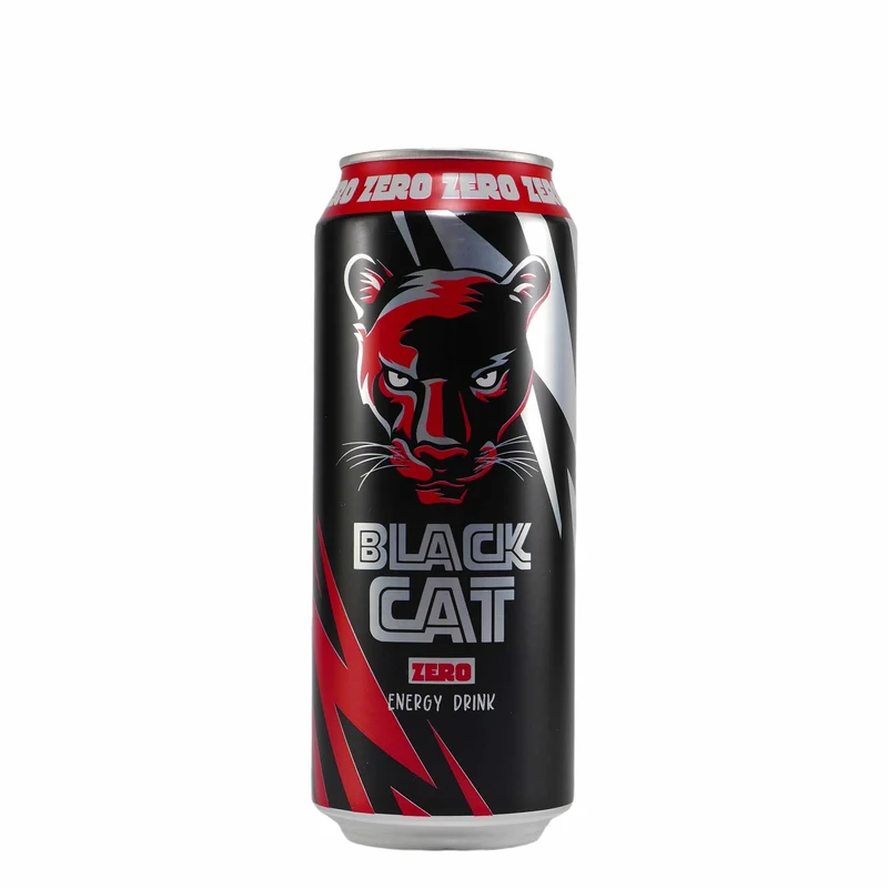 Black Cat Energy Drink Zero (12 x 0,5L) EINWEG