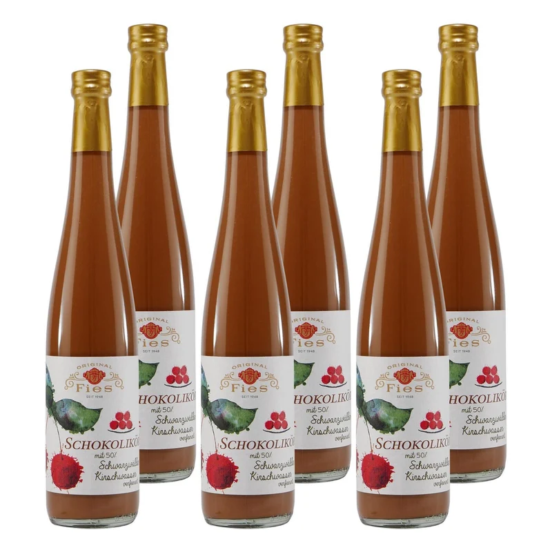 Fies Schokolikör mit Kirschwasser (6 x 0,5L)
