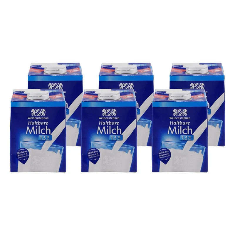Weihenstephan Haltbare Milch 1,5% Fett (12 x 0,5L)
