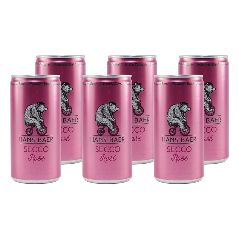 Hans Baer Secco Rosé -trocken- (12 x 0,2L) EINWEG
