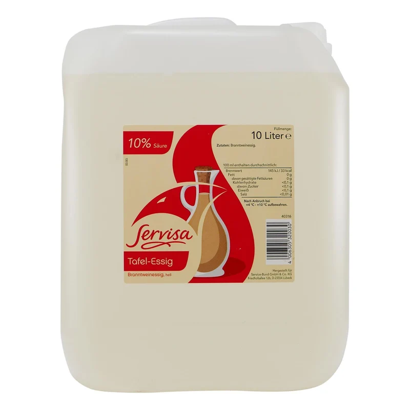 Servisa Tafel-Essig Hell 10% Säure 10L